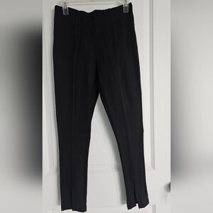 Calvin Klein Women's Elegant Black Dress Pants With Front Slits